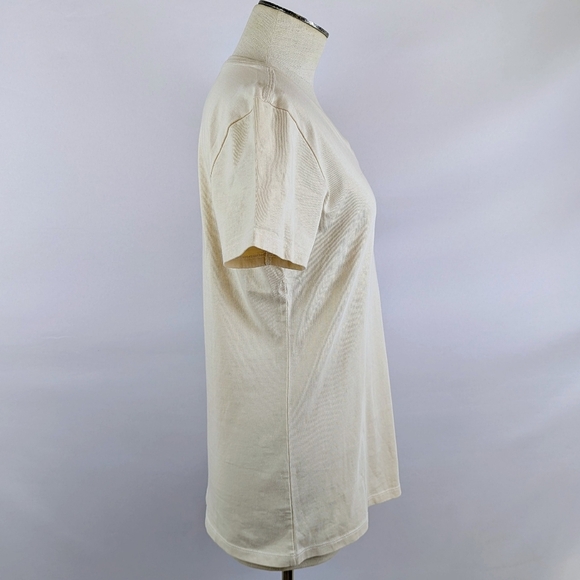 Life Is Good Quirky Clover Rainbow Crusher Tee V-Neck Putty White M NWT - Picture 7 of 10